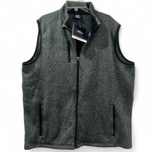 Charles River Dark Gray Full Zip Vest Men's 2XL